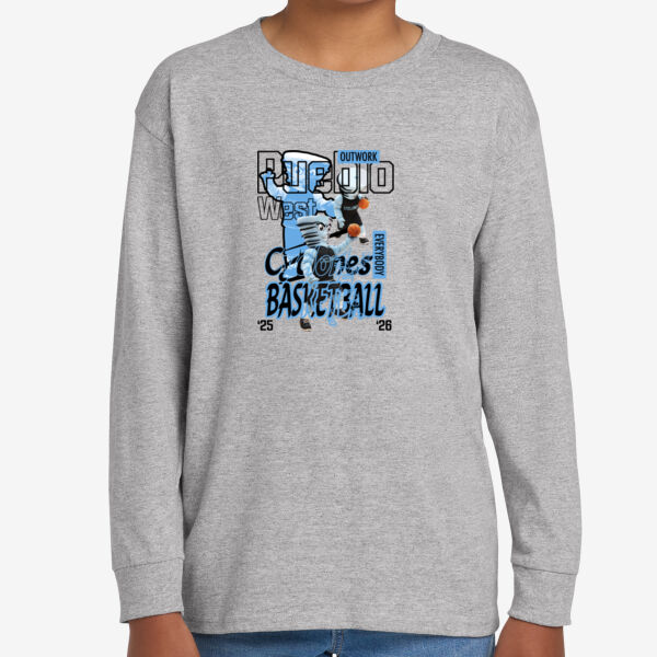 Pueblo West Youth Heavy Cotton 100% Cotton Long Sleeve T Shirt Thumbnail